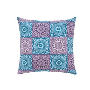 Подушка декоративная на молний India, размер 40х40 см, цвет фиолетовый