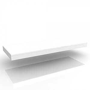 Полка-подиум для экономпанели, 120040075 мм, цвет белый