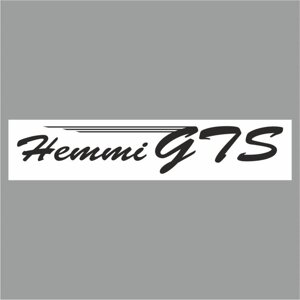 Полоса на лобовое стекло "Hemmi GTS", белая, 1220 х 270 мм