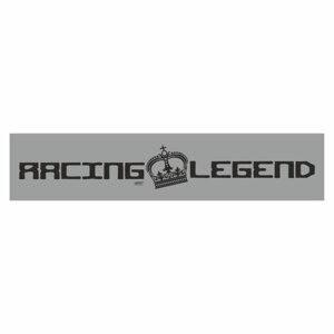 Полоса на лобовое стекло "RACING LEGEND", серебро, 1600 х 170 мм