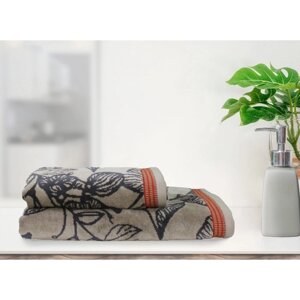 Полотенце махровое Arya Home Dinis, 550 гр, размер 70x140 см, цвет бежевый
