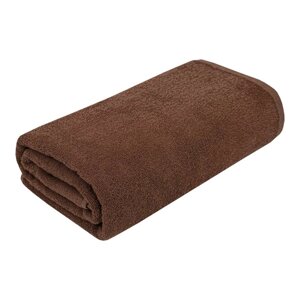 Полотенце махровое «Моно», 400 гр, 400 гр, размер 100x150 см, цвет коричневый