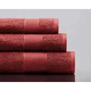 Полотенце махровое Oliver, размер 70х140 см, цвет бордовый
