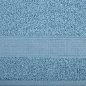 Полотенце махровое, размер 70x140 см, цвет голубой