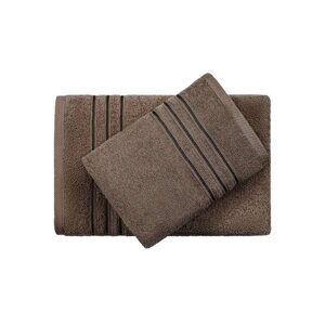 Полотенце махровое Самойловский Текстиль «Верона», 420 гр, размер 33x70 см, цвет тёмно-коричневый