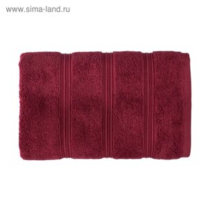 Полотенце Oscar, размер 70х140 см, цвет бордовый