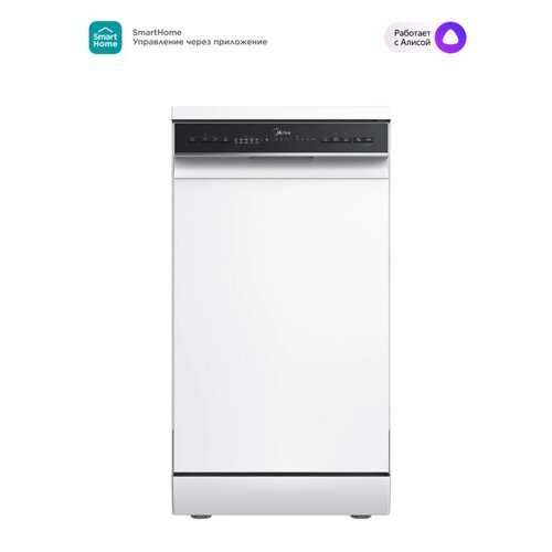 Посудомоечная машина Midea MFD45S150Wi, класс А, 10 комплектов, 9 режимов, белая