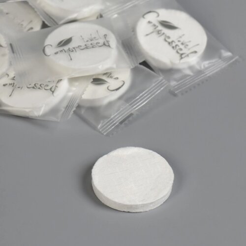 Прессованные салфетки в таблетках, универсальные, 20 шт, 21 15 см, цвет белый
