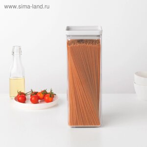 Прямоугольный контейнер Brabantia Tasty Colours, цвет светло-серый, 2.5 л