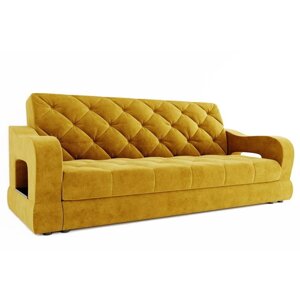 Прямой диван «Бруно 2», с подлокотниками, механизм книжка, велюр, цвет селфи 08