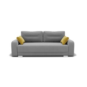 Прямой диван «Модерн 1», механизм пантограф, велюр, цвет селфи 15 / подушки 08