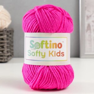 Пряжа 100% акрил "Softy Kids" 90м 5м 50 гр цвет 12 тёплый розовый