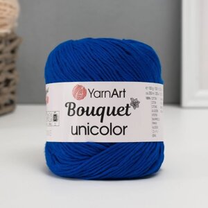 Пряжа "Bouquet Unicolor" 100% хлопок 200м/100г (3222 василёк)