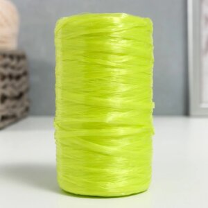 Пряжа "Для вязания мочалок" 100% полипропилен 300м/7510 гр в форме цилиндра (лайм)