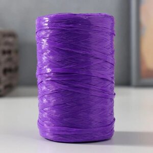 Пряжа "Для вязания мочалок" 100% полипропилен 400м/10010 гр в форме цилиндра (фиолетовый)