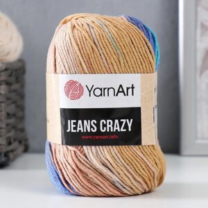 Пряжа "Jeans crazy" 55% хлопок, 45% акрил 160м/50гр (8207 голуб-джинс)