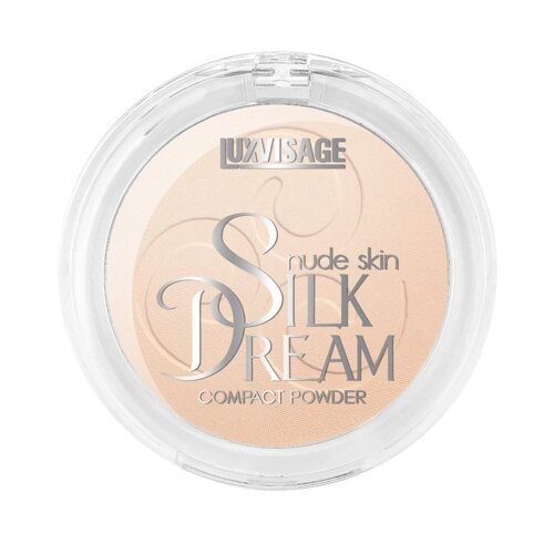 Пудра компактная Luxvisage Silk Dream nude skin, тон 02, светлый бежевый