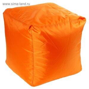 Пуфик-куб, 4545см, цвет оранжевый