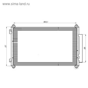 Радиатор кондиционера CR-V (06-honda 80110-SWA-A01, LUZAR LRAC 23ZP