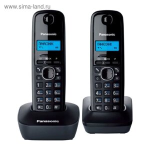 Радиотелефон Dect Panasonic KX-TG1612RUH темно-серый, АОН