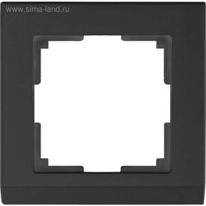 Рамка на 1 пост WL04-Frame-01-black, цвет черный