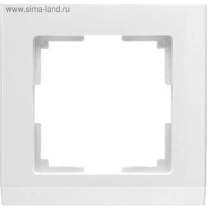 Рамка на 1 пост WL04-Frame-01-white, цвет белый