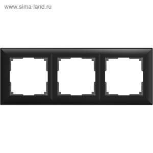 Рамка на 3 поста WL14-Frame-03, цвет черный