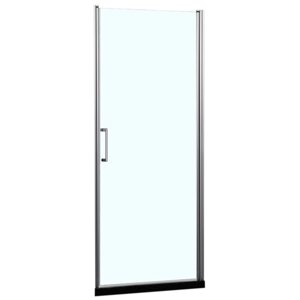 Распашная дверь Azario ALBERTA 900х1900 мм, прозрачное стекло 6 мм, цвет профиля серебро