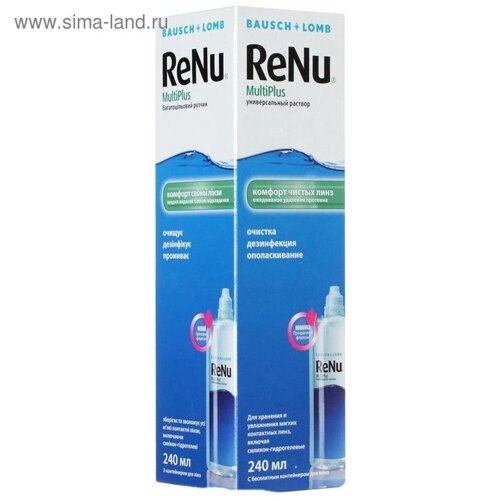 Раствор для линз Renu MultiPlus 240 мл
