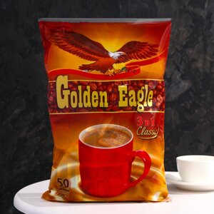 Растворимый кофейный напиток 3 в 1 «Golden Eagle Classic», 20 г