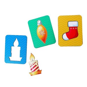 Развивающая игра по методике «Досочки Сегена. Рождество на носу»