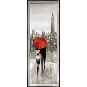 Репродукция картины «Нью-йоркская прогулка», 20х60, рама (27-006)