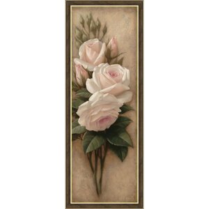Репродукция картины «Розовые лепестки. 1», 30х90, рама (45-1311)