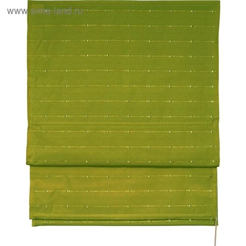 Римская штора «Терра», размер 100х160 см, цвет зелёный