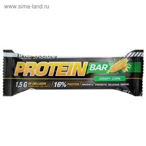 Россия "IRONMAN" Батончик "Protein Bar" с коллагеном, 50 г (Кукуруза / белая глазурь)
