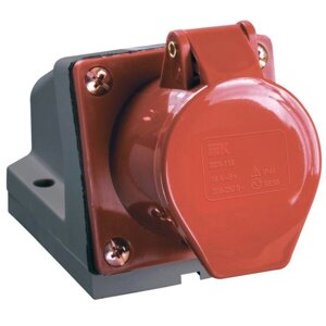 Розетка наружной установки IEK, 32 а, 3P+pе+N, 380 в, IP44, сси-125, PSR12-032-5