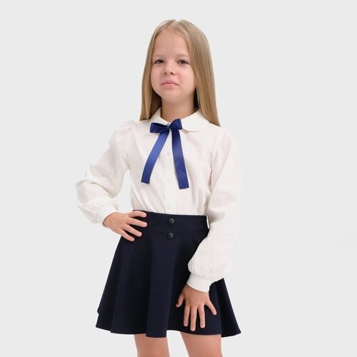 Рубашка детская KAFTAN, размер 36 (134-140 см), цвет белый