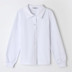 Рубашка для девочки, цвет белый, рост 152 см