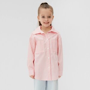 Рубашка для девочки KAFTAN "Полоска" размер 32 (110-116 см)