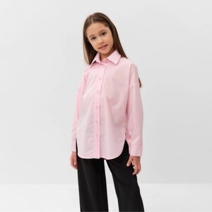 Рубашка для девочки MINAKU цвет розовый, рост 122 см