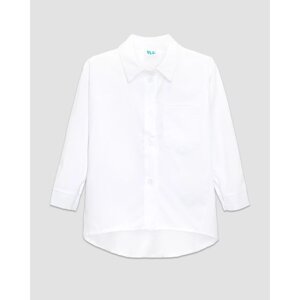 Рубашка для девочки, рост 128 см, цвет белый