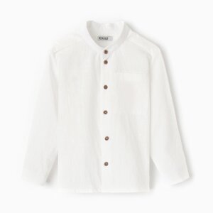 Рубашка для мальчика MINAKU цвет белый, рост 110 см