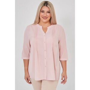 Рубашка женская, размер 54, цвет розовый