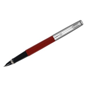 Ручка-роллер Parker Jotter Originals Red Chrome СT, 0,8мм, черная, подар/уп 2096909