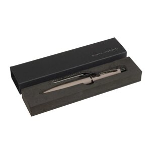 Ручка шариковая автоматическая, 1.0 мм, BrunoVisconti SAN REMO, стержень синий, металлический корпус Soft Touch серый, в футляре