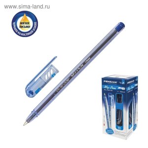 Ручка шариковая масляная Pensan My-Pen Vision, узел 1.0 мм, чернила синие