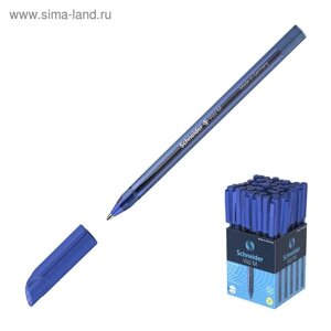 Ручка шариковая Schneider Vizz M, 1.0 мм, чернила синие, увеличенный запас чернил, корпус из переработанного пластика