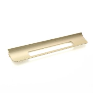 Ручка скоба мебельная RS1402, м/о=192, цвет сатиновое золото