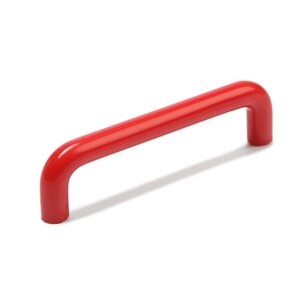 Ручка скоба PLASTIC 009, пластиковая, м/о 96 мм, красная