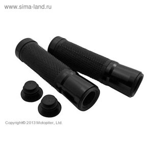 Ручки алюминиевые, открытые, черные 22 мм, PW 315-150